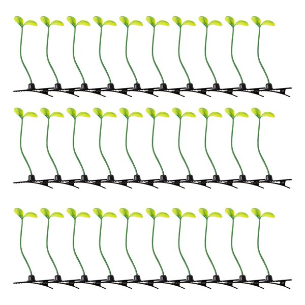 RP Remarkable Power, 40 Pack Plant Bean Sprout Hair Clips Pea Hairpin Barrette for Women Girls