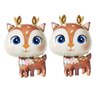 CHIL 2Pcs Deer Balloons Foil Woodland Deer Shaped Animal Balloons Cartoon Animal Deer Wildlife Balloons for Jungle Safari Themed Kids Birthday Party Decorations