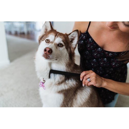 Chicago Comb No. 9 Pet, the XL Comb for Man or Beast, Carbon Fiber, Made in USA