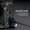 NEEWER A7C II A7CR Camera Cage, Aluminum Video Rig with QR Base Arca Type Anti Slip Compatible with Sony DJI RS Gimbal, HDMI Cable Clamp, NATO Rail, Cold Shoe 3/8" ARRI 1/4" Thread, CA050 Black