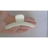Generic Long matte creme white hair claw clip for long hair