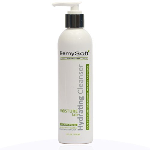 RemySoft Moisturelab Rapid Renewal System - Safe for Hair Extensions, Weaves and Wigs - Salon Formula Shampoo, Conditioner & Leave-In Conditioner - Gentle Sulfate-free Lather