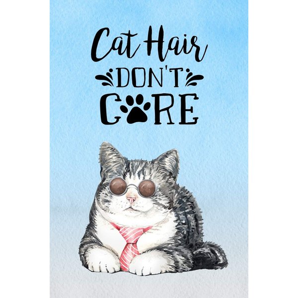 Cat Hair Don't Care: Password Logbook in Disguise with Cool Cat Cover (Discreet Password Keeper / Organizer)