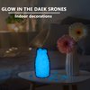 Glow in The Dark Rocks Outdoor Decorative Stones (1000 PCS White Glows Blue) Small Luminous Pebbles for Garden Walkway Fish Tank Aquarium Planter Vase Filler