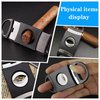 tlhaoa Cigar Cutter Double Blade Guillotine Portable Double Stainless Steel Blade Cigar Clippers Tool 10 Pack