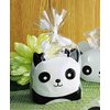 100PCS Panda Pattern Clear Cellophane Bags with 4" Twist Ties Sweet Cookie Candy Party Gift Wrapping Packaging Bags