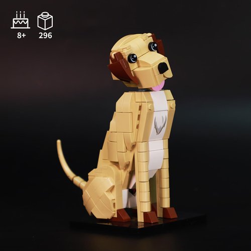 KAZI Dog Building Toy Set,Dogs Gift for Animal-Lovers,Ideas Labrador Dog,Building Set for Girls and Boys,Creative Buildable Toys for Kids 8 and Up,Halloween Party Favors