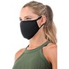 DewAmor Reusable, Washable Neoprene/Cotton Face Mask Protection from Dust, Pollen, Pet Dander and other Airborne Irritants(Black)