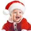 JUANANIUG Santa Hat, Christmas Hat,Extra Thicken Classic Fur for Christmas New Year Festive Xmas Holiday Party Supplies (Baby-1pack-Red)