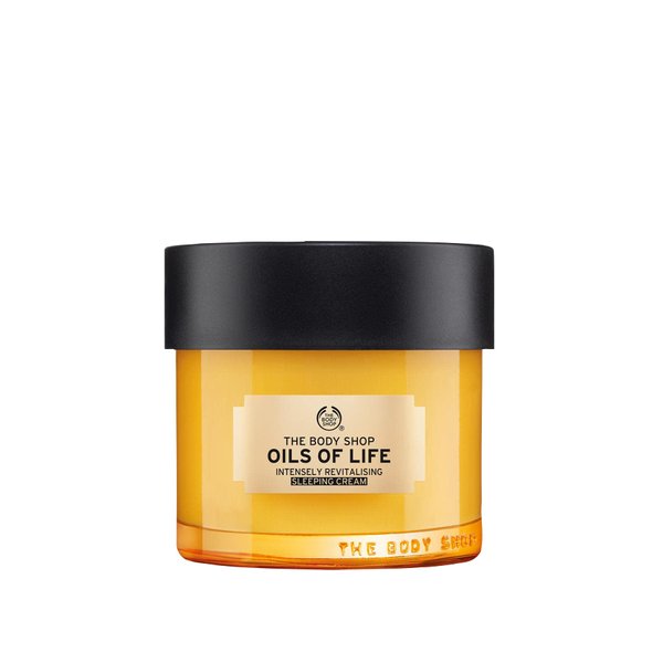 The Body Shop Oils Of Life Intensely Revitalising Sleeping Cream, 100% Vegan Night Cream, 2.7 Oz