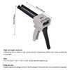 NEWCOMDIGI Dispenser Gun, Epoxy Glue Gun, Impression Mixing Dispensing Gun Applied to AB Plastic Tube (50ML)