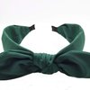hodooly 1Pcs Knotted Headbands for Women,Turban Headband Wide Headbands Bowknot Hair Band for Women Girls (Green)