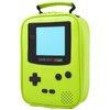 ONTESY Game Console Lunch Box Leather Reusable Lunch Bag Waterproof Thermal Insulated Mini Cooler for Boys Girls Kids Toddlers Teens for Picnic School Daycare (Green)