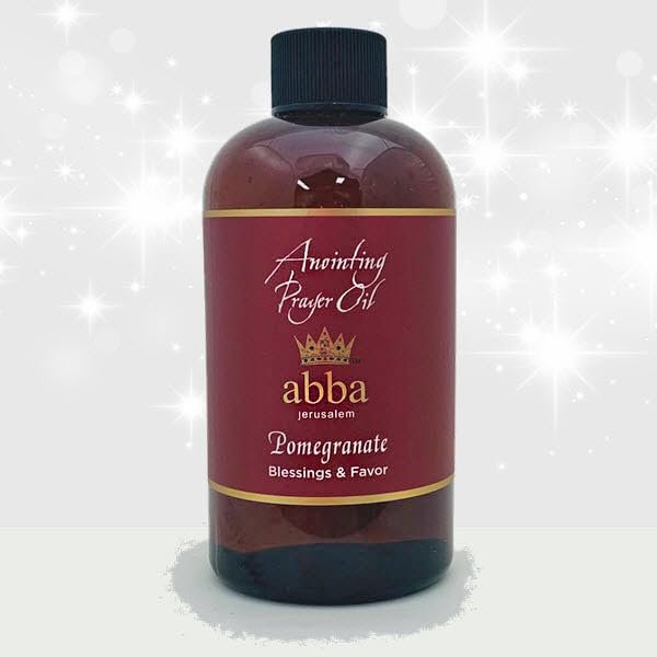 Generic ABBA Oil Pomegranate 8oz bottle ANOINTING Oil in Gift Box - ABBA Jerusalem, Clear