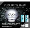 White Dental Beauty Teeth Whitening Kit Configuration; 4 Syringes of 3 ml Teeth Whitening Gel Powered By NOVON® Technology. Includes Kit, Boil & Bite Whitening Trays, and Case (10% Carbamide Peroxide)