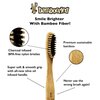 Bamboozled | Bamboo Toothbrush | Charcoal Infused BPA Free Soft Bristles | Organic & Vegan | Biodegradable & Eco-Friendly | Set of 8 | The Natural Way to Whitening Your Teeth
