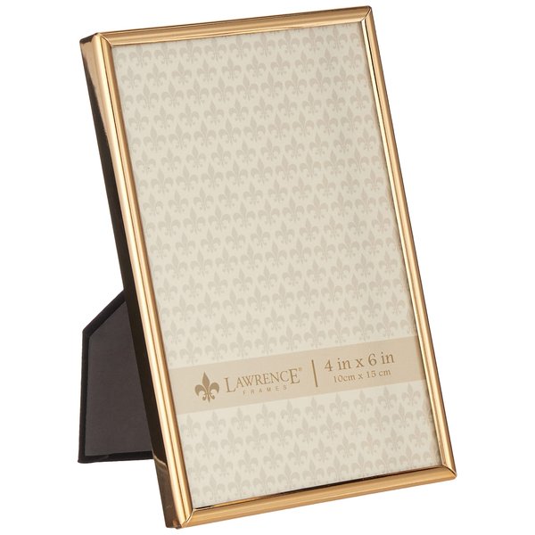 Lawrence Frames 670046 4x6 Simply Gold Metal Picture Frame