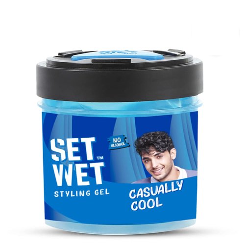 Set Wet Hair Styling Gel Cool Hold, 250ml - 1 Pack (Ship from India)