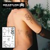 INKARTLINK Semi Permanent Tattoos, temporary tattoos, multiple designs, adult art designs, party favors, waterproof, realistic, no adhesive, no reflective, lasts 1-2 weeks (Snake, Dragon,Butterfly)
