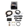 GlowShift Tinted 7 Color Analog Needle Wideband Air/Fuel Ratio AFR Gauge - Includes Oxygen Sensor, Data Logging Output & Weld-in Bung - Black Dial - Smoked Lens - 2-1/16" 52mm