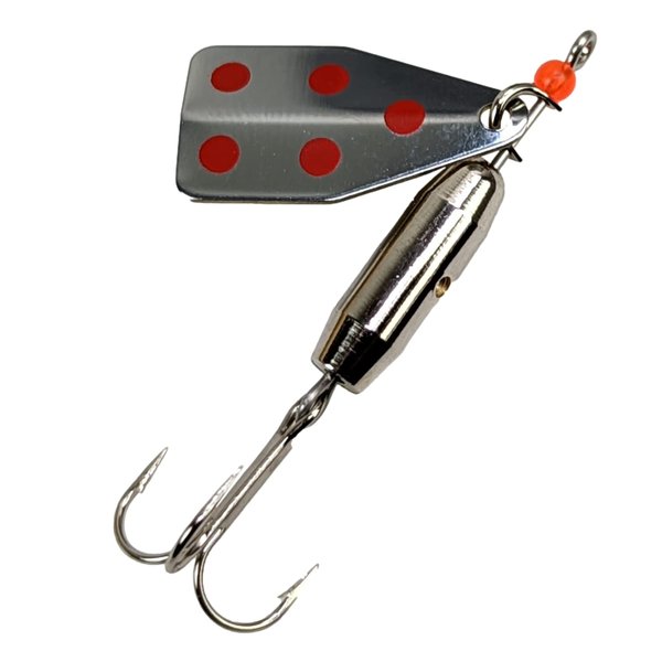 Jake's Lures Stream-a-Lure Silver | Spinner Lure for Fishing | Great for Bass, Musky, Pike, and More | Fishing Lures and Accessories | Weight - 1/6 oz