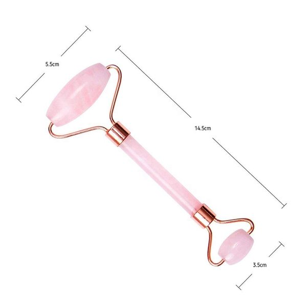 Jade Roller for Face –Rose Quartz Face Roller and Gua Sha Set for Skincare,Und #11