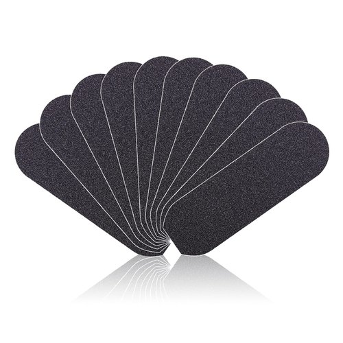 NMKL38 Pedicure File Refill Pads Callus Remover, Pedi File Replacement for Reusable Stainless Steel Foot Rasp Handle, 50 Count (Black - 180 Grit)