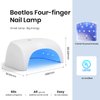 Beetles Gel Polish UV LED Nail Lamp, Fast Drying Nail Dryer Compact Manicure Light with Timer Setting Sensor Elegant Shell UV Light for Gel Nails DIY Home Gift for Her