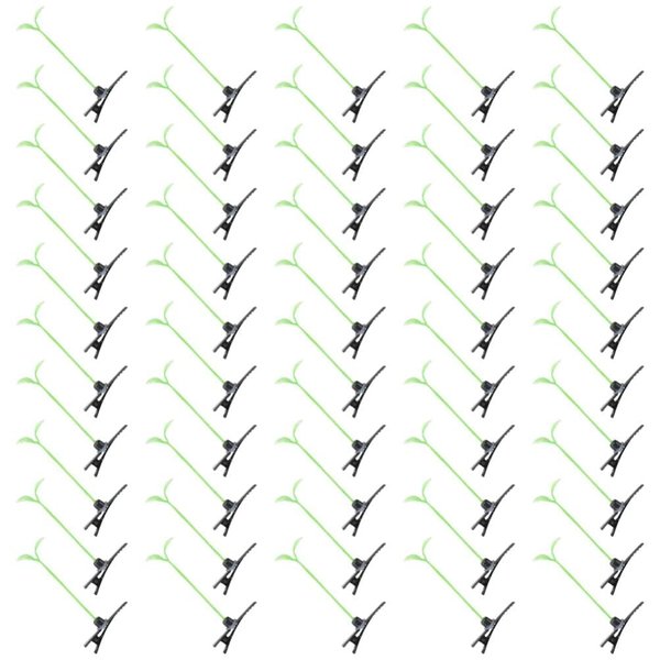 Bean Sprout Hair Clips, 100PCS Green Plant Hair Clips, Unique Pea Hairpin Little Grass Barrette Hair Accessories Kids DIY for School Home Party