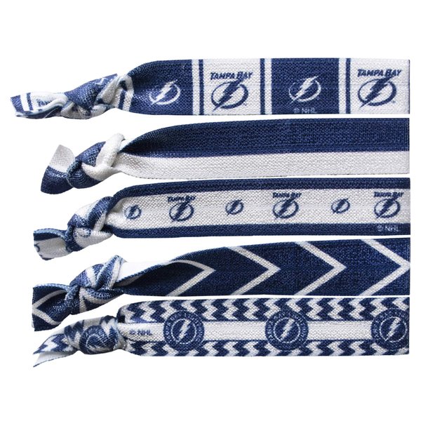 Littlearth Tampa Bay Lightning NHL Knotted Hair Tie Set