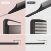 8 Pieces Pintail Comb Rat Tail Comb Hairdressing Styling Comb Anti-Static Heat Resistant Tail Comb Teasing Comb Parting Comb for Hair Salon Home Supplies, 8 Colors