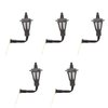 EXCEART 5pcs Dollhouse Miniature Wall Lamp Vintage Miniature LED Wall Light Lamp Doll House Model (Size A)