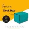 Card Guardian - Premium Deck Box (Teal) for 100+ Cards for Trading Card Games Compatible with Magic the gathering (MTG), Commander Deck, Yugioh Deck Box, Pokemon TCG, Sports Card Storage Boxes
