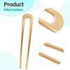 3 Pcs French Hair Pins for Women, U Shaped French Hair Pins 3.9 Inch Metal Hair Sticks for Buns, French Twist Hair Fork 2 Prong Sticks for Buns Chignons Wedding Updo Hairstyles and Top Knots