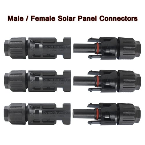 HEMRUNK 30PCS Solar Connectors Male Female with Dual Spanners IP67 1000V 30A Waterproof Solar Panel Cable Connectors (15 Pairs)