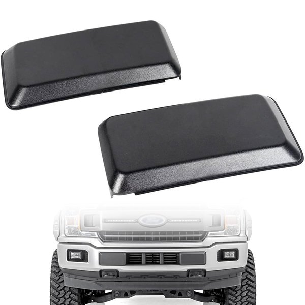 KARPAL Front Bumper Guards Pads End Caps Cover Insert Compatible with 2018 2019 2020 Ford F150