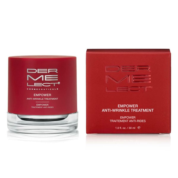 Dermelect Empower Anti-Wrinkle Treatment for Face - Anti Aging Cream with Peptides, Collagen, Ceramides Retinol, Hydrating Smoothing for Fine Lines Wrinkles Dryness Elasticity 1 oz