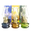 Purism Style- 4 inch Tall Glass Kerosene Oil Lamp Lantern (Set of 3)