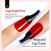 beetles Gel Polish No Wipe Gel Top Coat - 15ml Clear Gel Nail Polish High Gloss Shine Long Lasting Top Coat Gel Nail Polish Nail Manicure Soak Off Nail Uv Lamp Gel for Home DIY Nail Salon