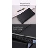 ZUFECY Business Card Organizer, Black, Faux Leather, 120 Cards, 20 Pages, Portable, Durable, Easy to Use