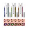 Easilydays Liquid Thin Eyeliner Pencil, 2 In1 Chameleon Brown Eyeliner & Eyeshadow, Multichrome Eyeliner Quick-drying Waterproof Smudge-Proof Eyeliner & Lipliner Shimmer Eyeshadow Makeup (04)