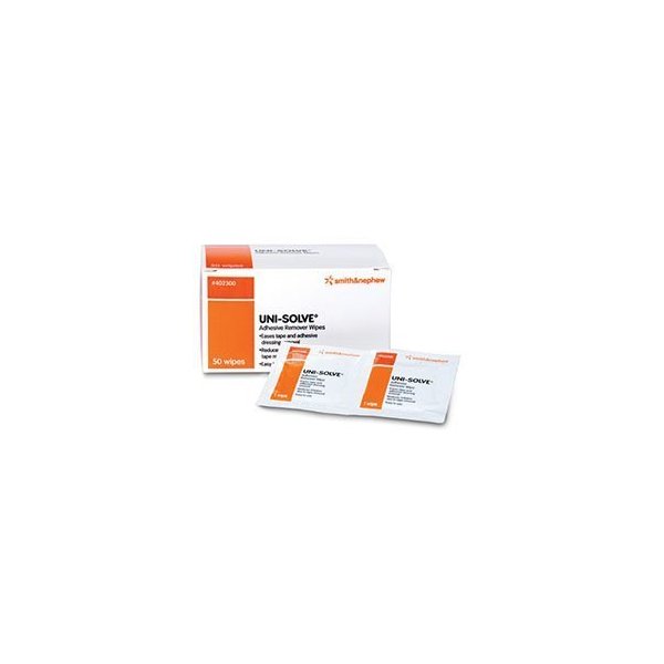 Uni-Solve Adhesive Remover - Wipes, Box Of 50 by Smith & Nephew