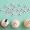 20Pcs Soccer Ball Cupcake Toppers Resin Soccer Cupcake Food Picks Sport Balls Baby Shower Wedding Birthday Party Cake Decorations Supplies