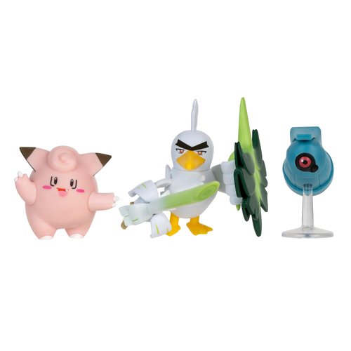 Pokemon Battle Figure 3PK Clefairy, BELDUM, SIRFETCH'D