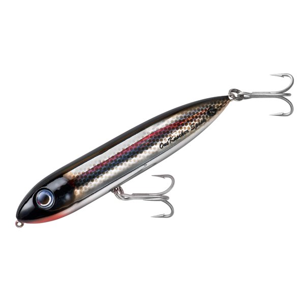Heddon Saltwater One Knocker Spook Fishing Lure, Black Shiner