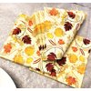 AVEVER 40-ct 13x13 Burlap Fall Napkins Napkins Paper Napkins Thanksgiving Dinner Napkins Fall Paper Napkins Fall Cocktail Napkins Paper Decorative Napkins for Decoupage, orange, beige, brown