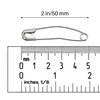 Quilting Curved Safety Pins for Quick Basting, Size 3, 100 Count