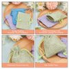 PH PandaHall 15 Color Burlap Gift Bags Packing Pouches Drawstring Bags 2.7x3.5'' Small Cloth Gift Bags Packing Storage Linen Jewelry Pouches for Wedding Party Shower Birthday Xmas Jewelry