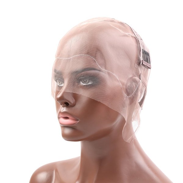 Bella Hair Glueless Full Lace Wig Cap for Making Wigs with Adjustable Straps and Combs (Small Size Cap)
