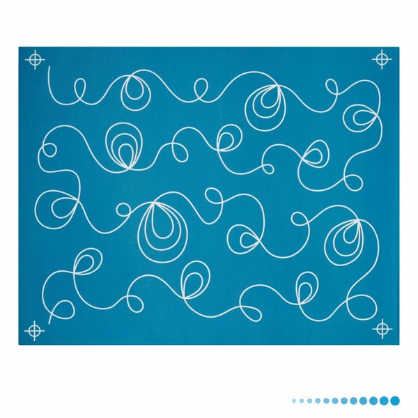 Reusable Line Stencil for Chalk Roller – Shell Whorls - Edge to Edge Stencil, Continuous Line Template for Free Motion Quilting, Domestic Machine Quilting, Hand Quilting, Long-Arm Quilting (88013)